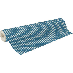 Rouleau papier cadeau bleu et flocons dimension 50m x 0,70m