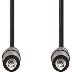 Cordon jack 3.5mm noir 2m