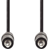 Cordon jack 3.5mm noir 2m