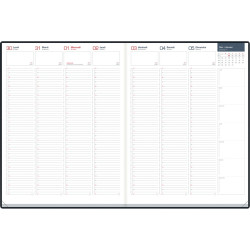 Agenda semainier Oxford First 24x32cm noir