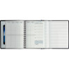 Agenda semainier All in one 15x21cm noir