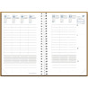 Agenda semainier Time&Life 16x24cm bleu métal