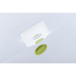 Valisette en polypropylène, dos 4 cm, incolore translucide