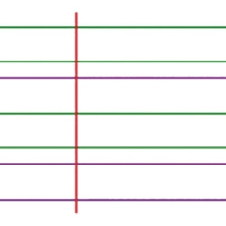 Paquet de 25 affiches imprimées, double lignes 3 mm, 60 x 80 cm