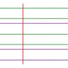 Paquet de 25 affiches imprimées, double lignes 3 mm, 60 x 80 cm