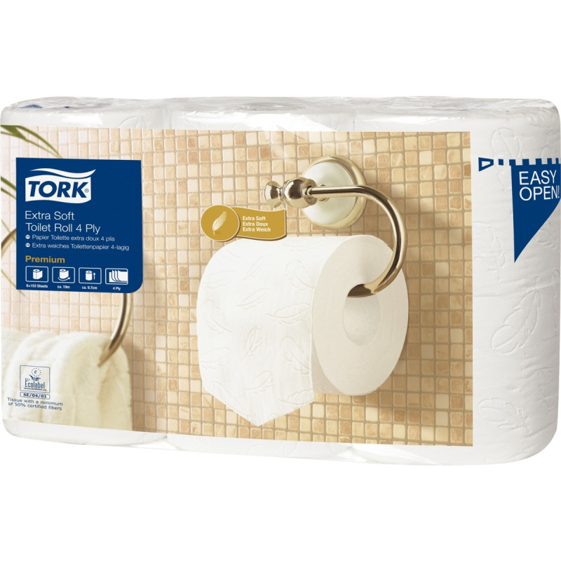 Lot de 42 rouleaux papier hygiènique Premium 4 plis