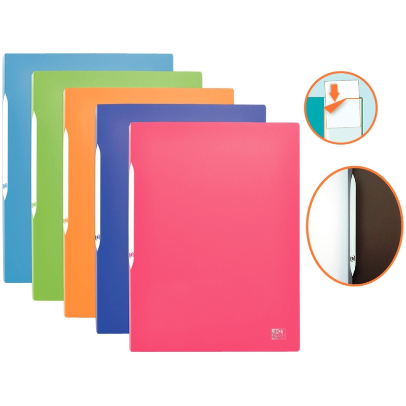 Protège-documents 100 vues OXFORD STAND'UP, coloris assortis