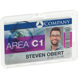 Boîte de 10 porte-carte de sécurité rigide permanent