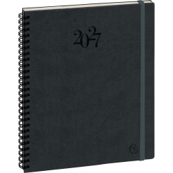 Agenda semainier Swan 18.5x22cm gris
