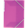 Chemise 3 rabats à élastiques COLOR FRESH en polypropylène, violet