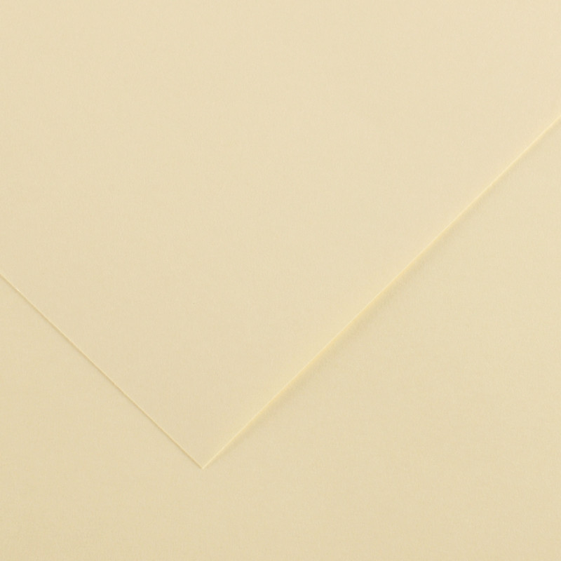 Paquet de 10 feuilles Colorline 50x65 cm 150 g crème