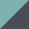 Module 2 tiroirs MOOVUP gris/vert d'eau