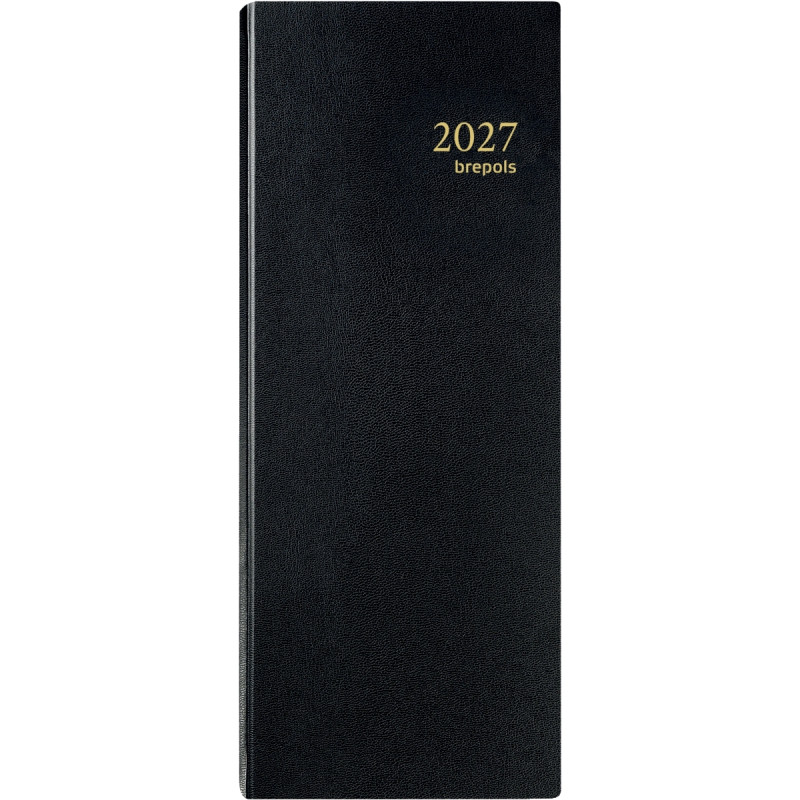 Agenda long 1 jour euro/centimes noir