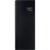 Agenda long 1 jour euro/centimes noir