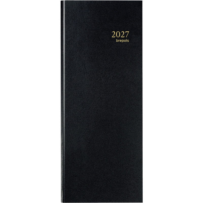 Agenda banquier long 2 volumes noir