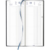 Agenda banquier long 2 volumes noir