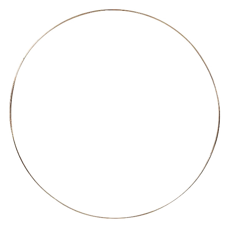 Lot de 10 anneaux métal cuivre 15 cm