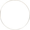 Lot de 10 anneaux métal cuivre 15 cm