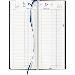 Agenda banquier long 1 volume noir
