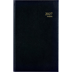 Agenda banquier large 2 volumes noir