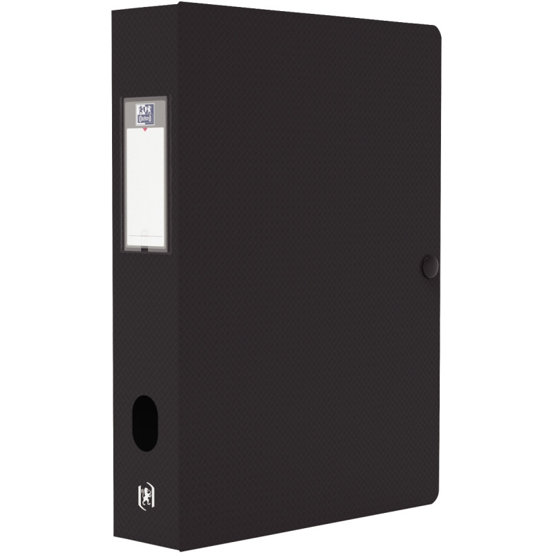 Boite de classement en polypropylène MEMPHIS dos 6 cm, noir