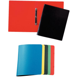 Classeur 2 anneaux en polypropylène, format 17x22 cm, dos 2 cm, colori