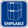 Boite de rangement 2,6L transparente