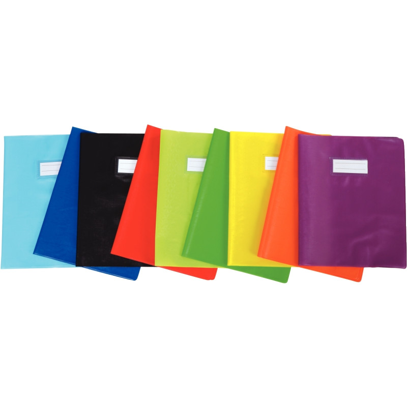 Paquet de 10 protège-cahiers en PVC 21/100ème, pour format 17x22 cm, v