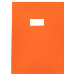 Paquet de 10 protège-cahiers en PVC 21/100ème, pour format A4, orange