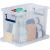 Boite de rangement 18,5L transparente