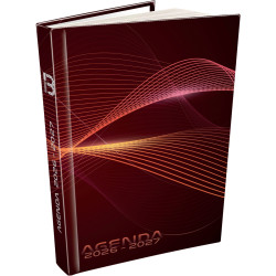 Agenda journalier Techno orange