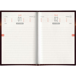 Agenda journalier Techno orange