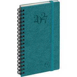 Agenda semainier Swan 9x16cm ble canard