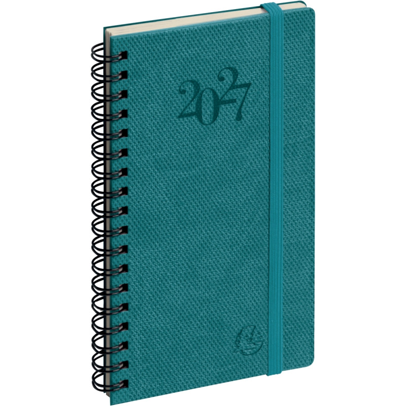 Agenda semainier Swan 9x16cm ble canard