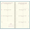 Agenda semainier Swan 9x16cm ble canard