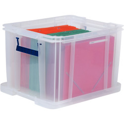 Boite de rangement 36L transparente