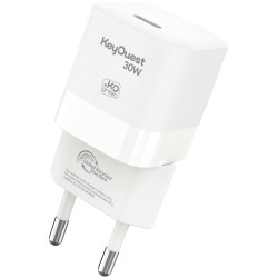 Chargeur secteur avec cordon USB type C vers type Lightning 30W