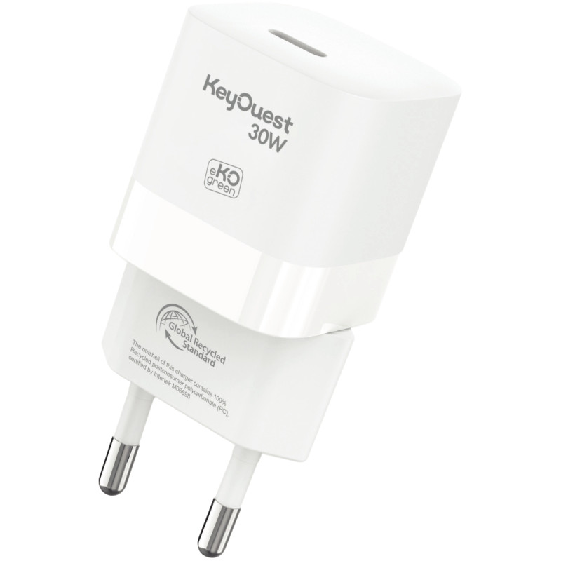 Chargeur secteur avec cordon USB type C vers type Lightning 30W