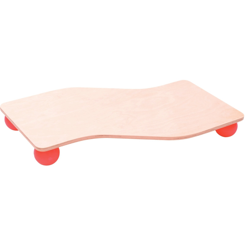Planche d'équilibre zig zag en bois