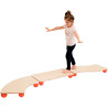 Planche d'équilibre zig zag en bois