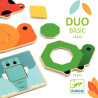 Boite de 6 puzzles d'encastrement en bois DuoBasic