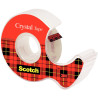 Rouleau adhésif Scotch Cristal 19mmx15m + dévidoir