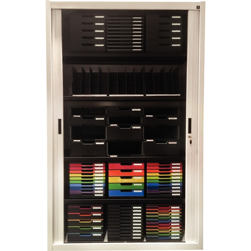 Module 5 tiroirs ouverts MODULO noir