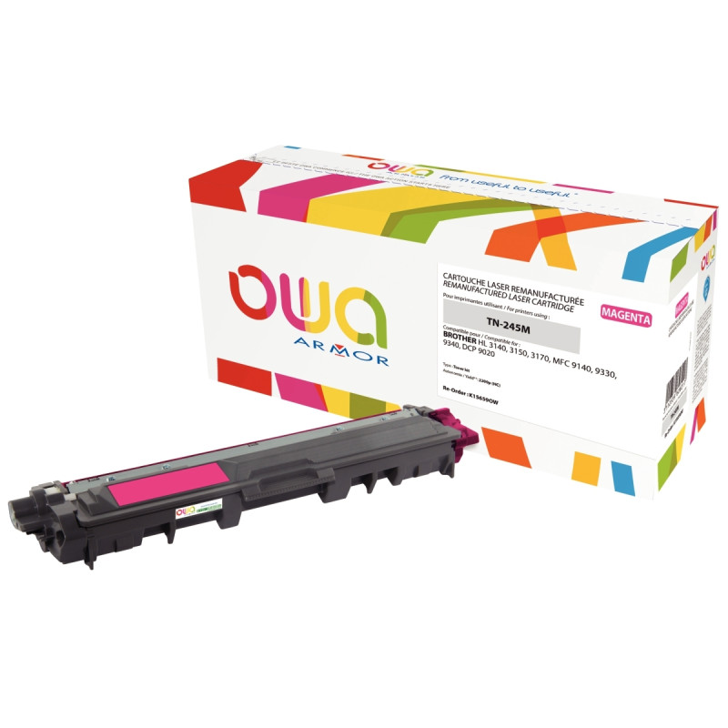 OWA toner laser magenta haute capacité remanufacturé compatible Brothe
