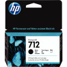 HP 712 cartouche d'encre noire authentique (3ED70A)