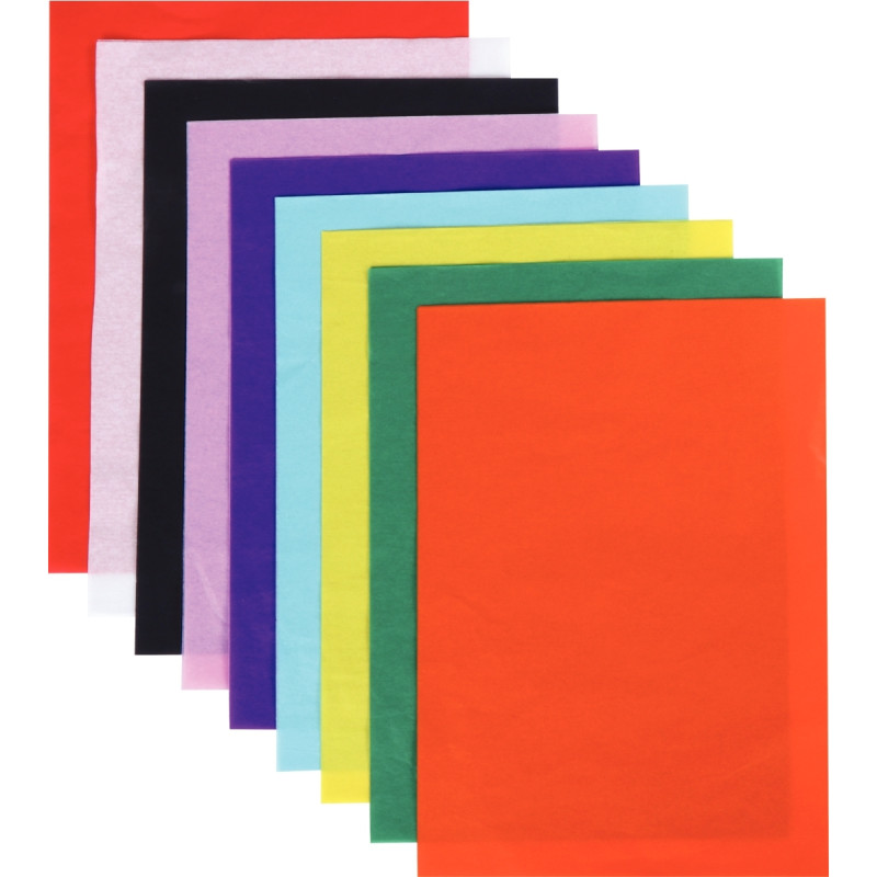 Rouleau de 30 feuilles de papier de soie 50 x 70 cm vert foncé
