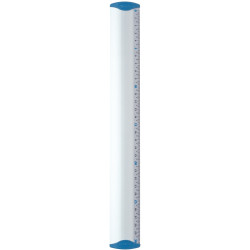 Blister règle plate 30cm en alu anodisé