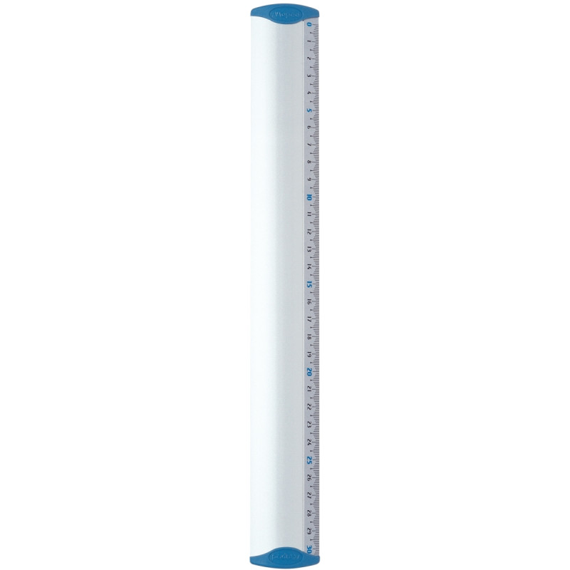 Blister règle plate 30cm en alu anodisé