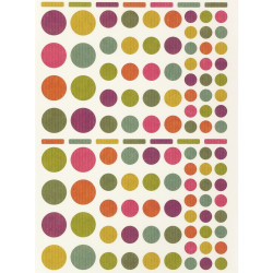 Pochette de 624 gommettes craft coloris assortis