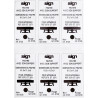 Blister de 6 recharges pré-encrées noir M6725
